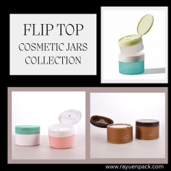 Flip Top Plastic Cosmetic Jars & Containers PP